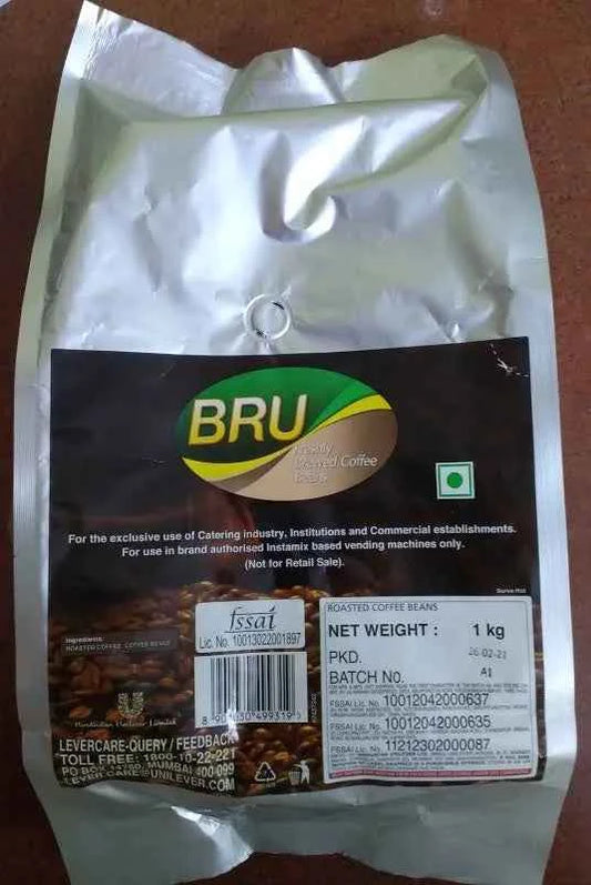 Bru Coffee Roasted Beans Price India 1kg Pack
