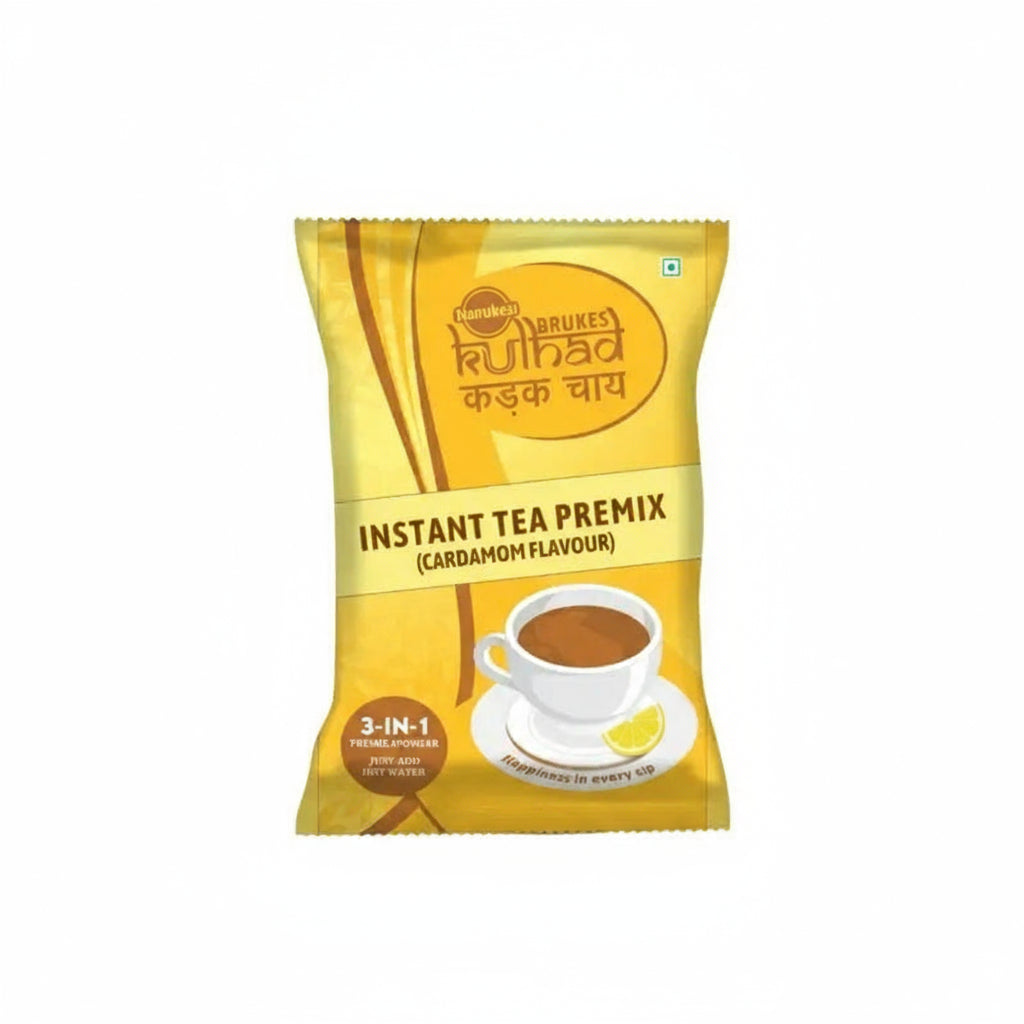 Coffee walla instant tea premix 1 kg cardamom flavour sachet with 3-in-1 mix for quick tea