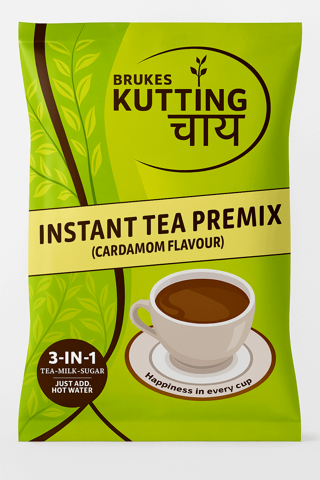 Brukes Kutting Chai Tea Premix for Vending Machines 3-in-1