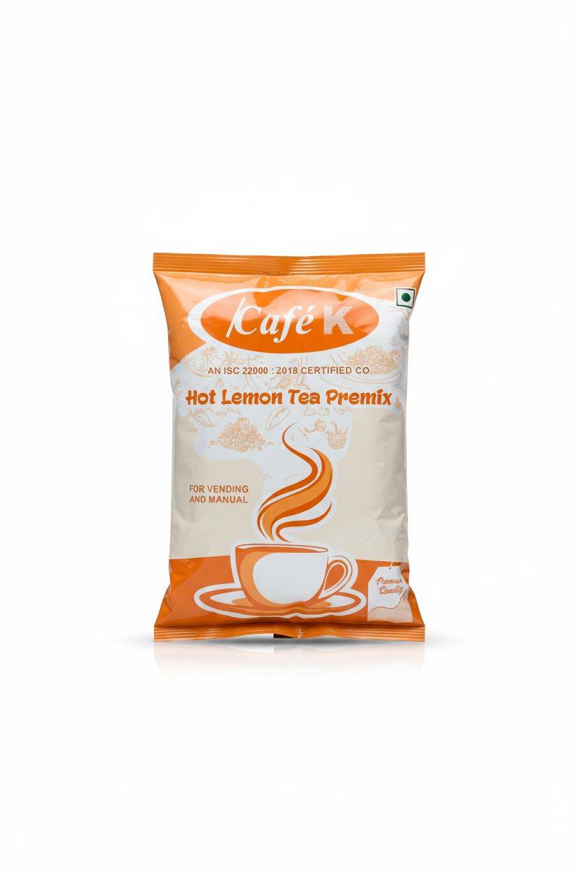 CafeK lemon tea Hot Lemon Tea Premix packet by Coffee walla for vending and manual preparation