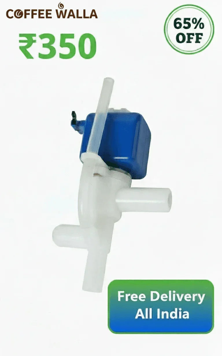 COFFEE WALLA nescafe coffee machine solenoid valve in white and blue with free delivery in India