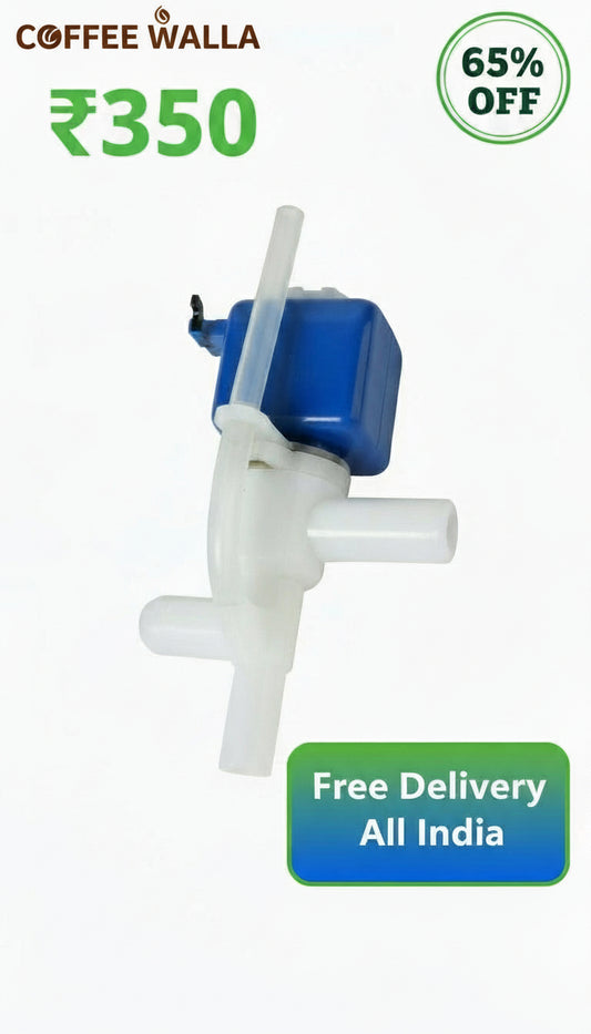 Nescafe coffee machine solenoid valve in white and blue by COFFEE WALLA with free delivery all India