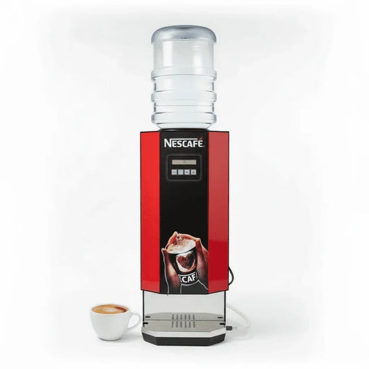 Nescafe 2 lane coffee machine with water tank and cup for Tea coffee vending service nescafe 2 lane coffee machine price