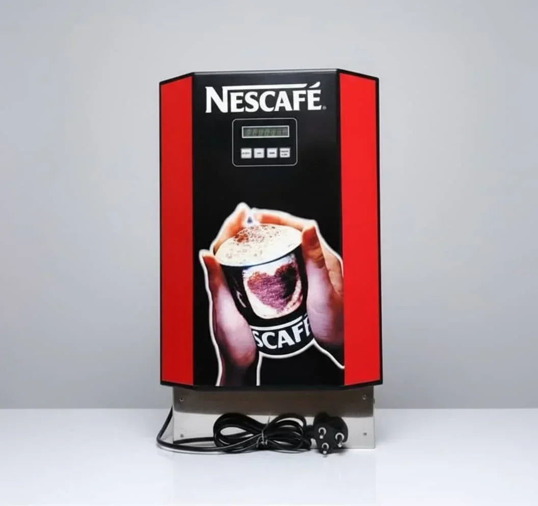 Nescafe coffee machine 3 line price online black and red vending machine with digital display and power cord