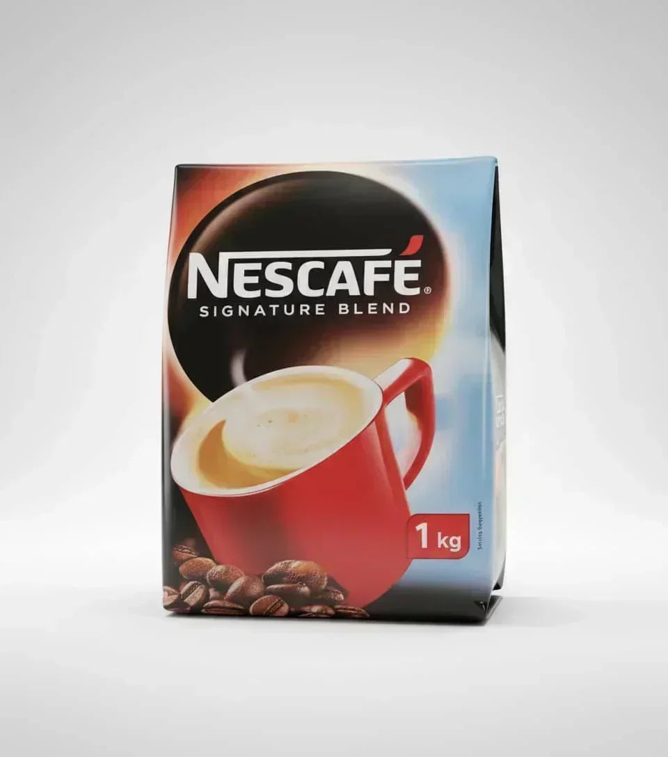 Nescafe signature blend 1kg coffee premix pack for vending by Tea coffee vending service Delhi