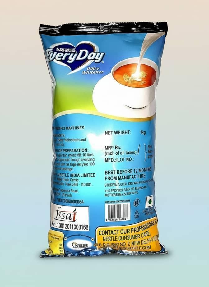 Nestle Everyday dairy whitener 1kg pouch for office and cafe vending machines