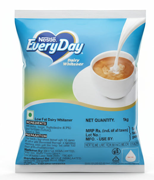 Nestle Everyday dairy whitener 1kg pouch with low fat dairy whitener for tea and coffee