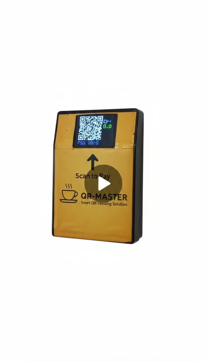 QR-MASTER smart oil metering device with scan to pay QR code for Amazon instant coffee Noida