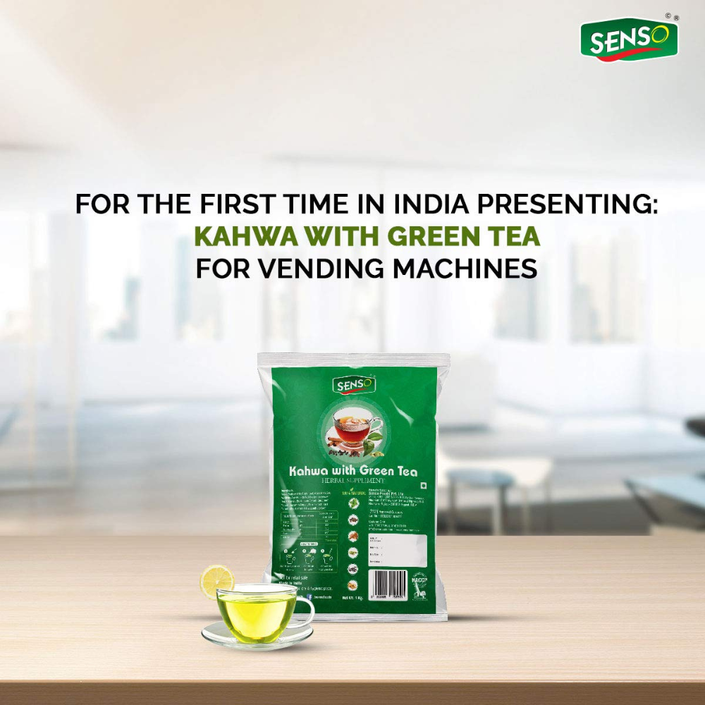 SENSO Instant Kahwa with Green Tea Ayurvedic Supplement - COFFEE WALLA CALL ANY REQUIREMENT 99397588888 24*7